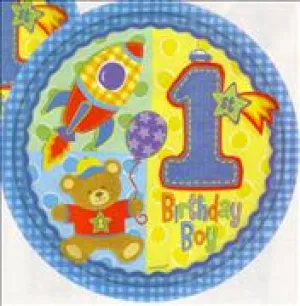 1st Birthday Boy Plates