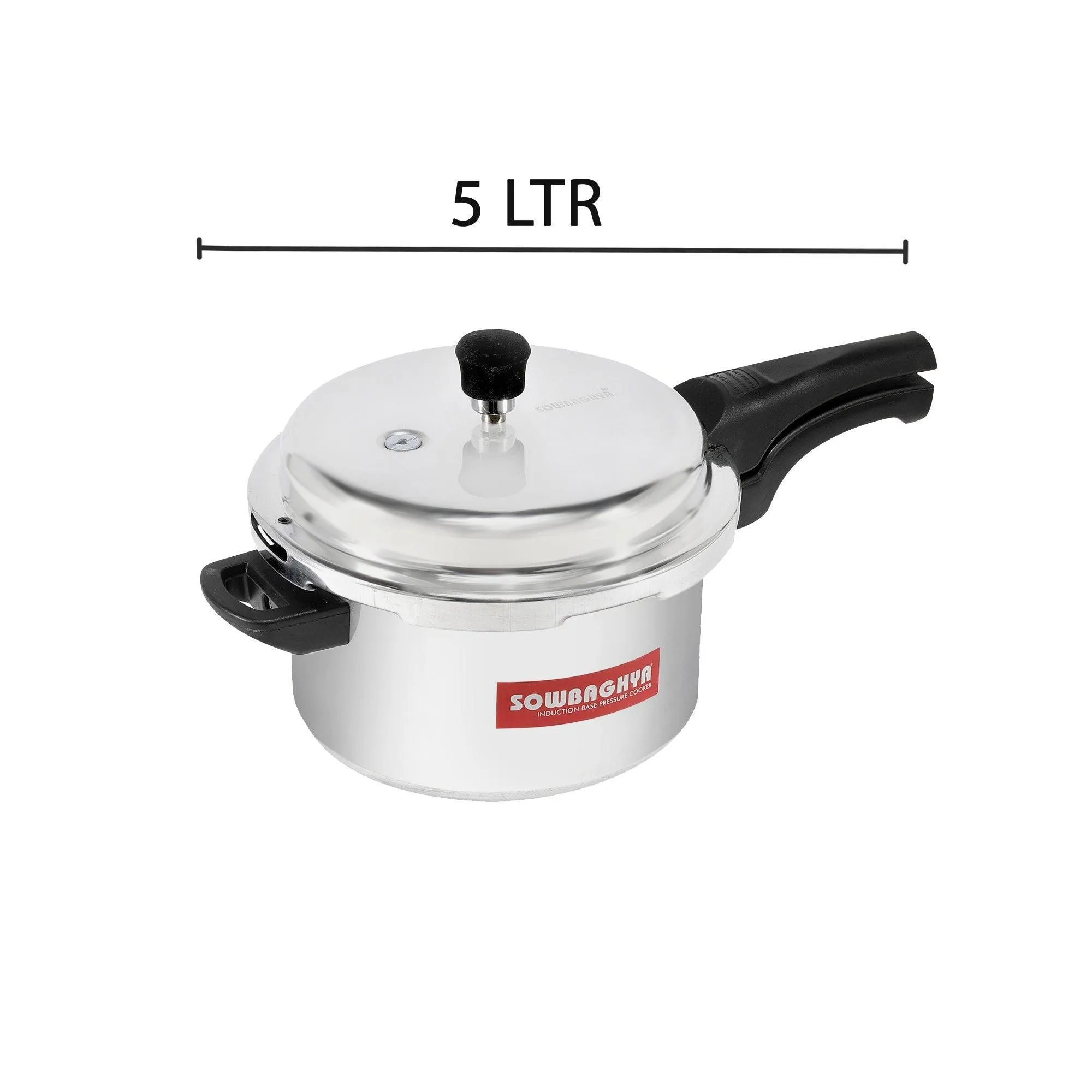 5 Lit Elite Induction Base ALU Pressure Cooker & Pan