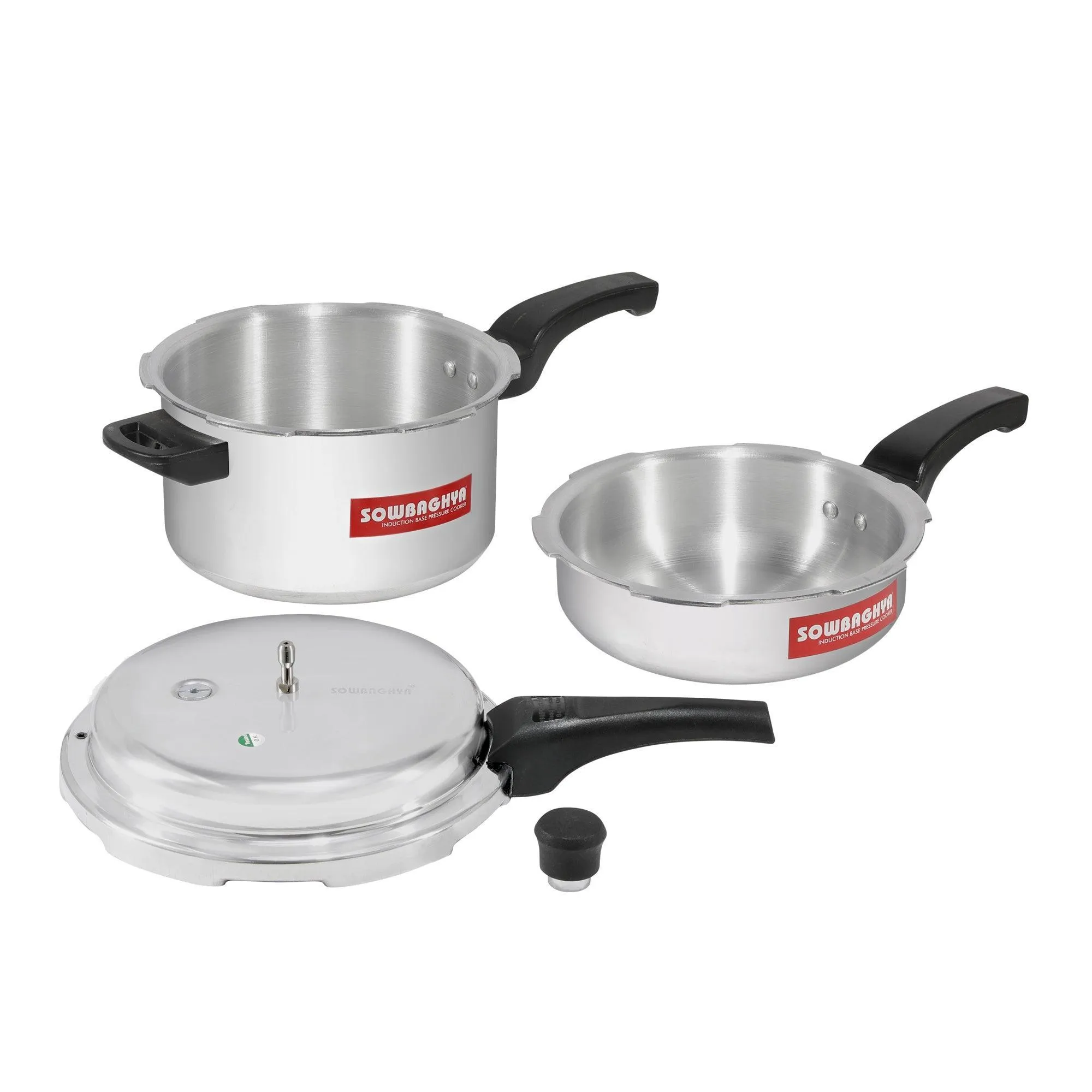 5 Lit Elite Induction Base ALU Pressure Cooker & Pan