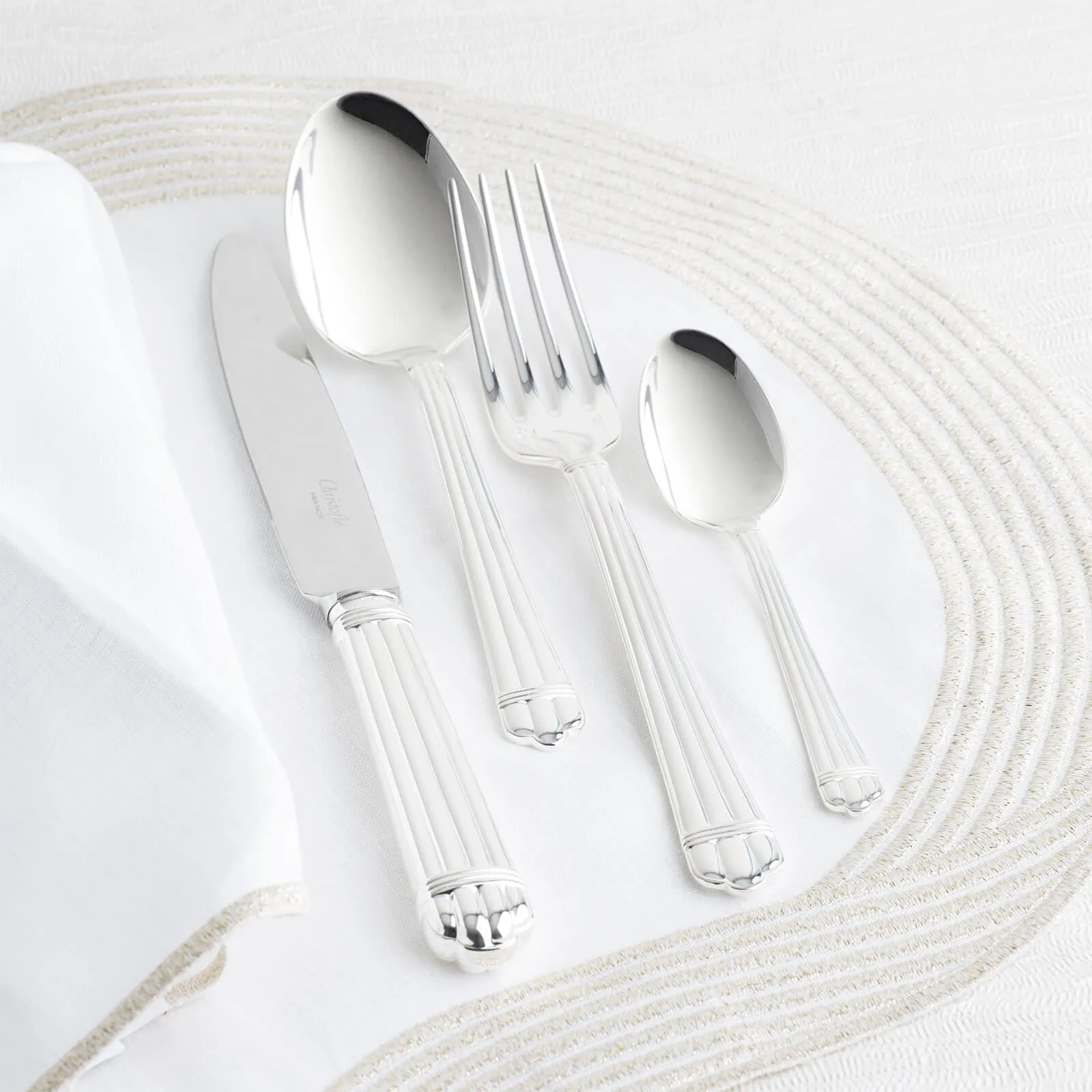 Aria 4-Piece Silver Plated Cutlery Set