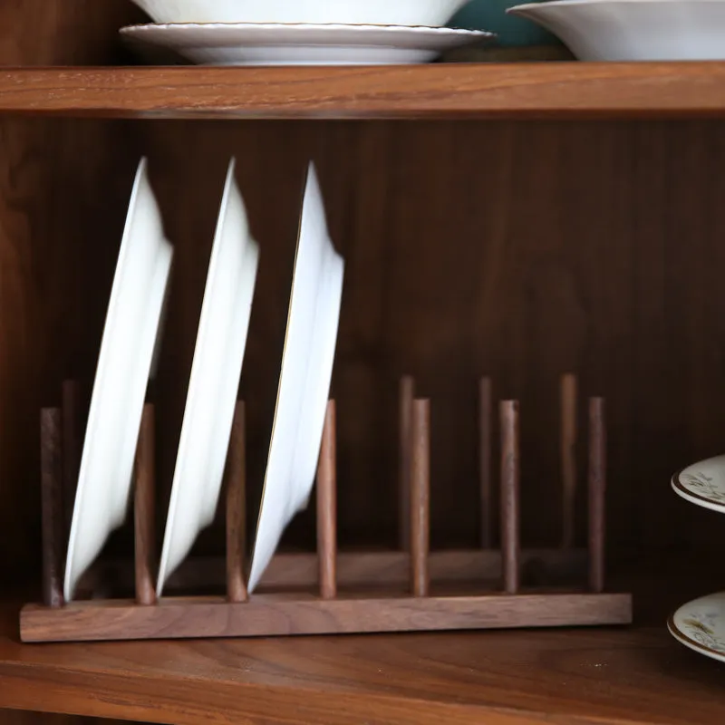 Black Walnut Wood Plate Holders