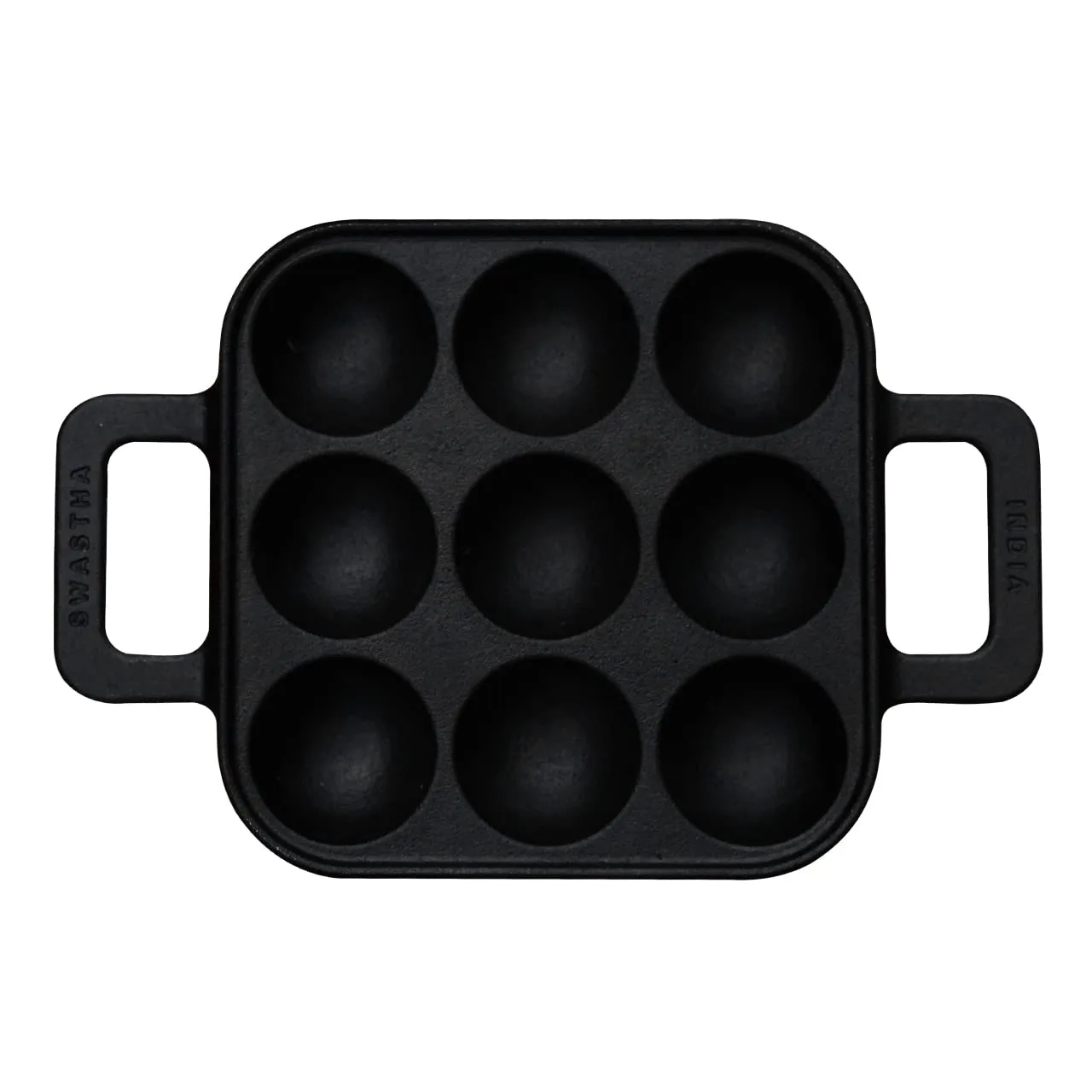 Cast Iron Appe Pan/Paddu/Paniyaram Tawa | Ready To Use | Healthful | 9 Pits