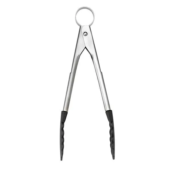 Cuisipro Silicone Locking Tongs 9.5" Black