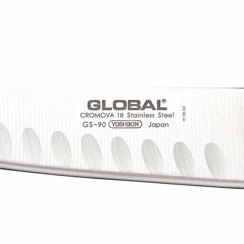 Global GS-90 Santoku Granton Edge Knife 13cm
