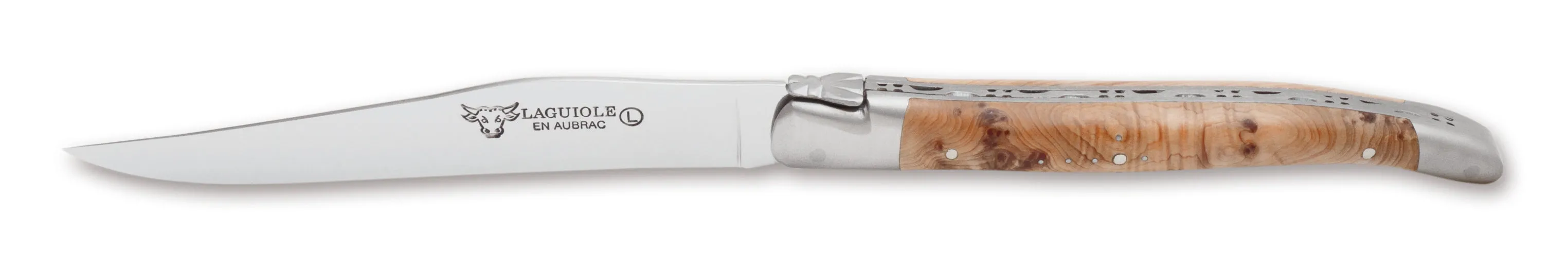 Laguiole En Aubrac Set of 6 Steak Knives - Woods of France Juniper Wood