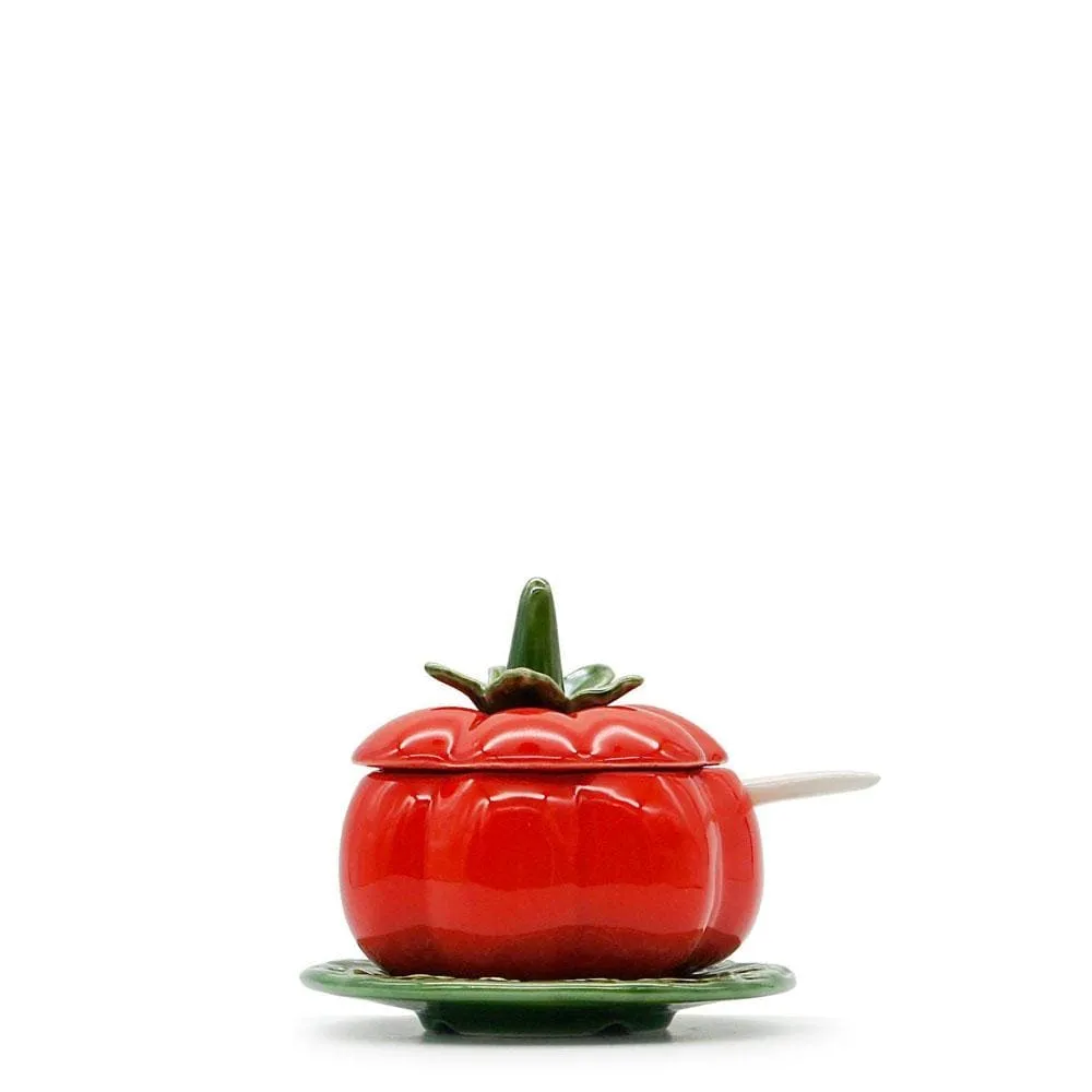 Pot en céramique en forme de tomate - 13cm