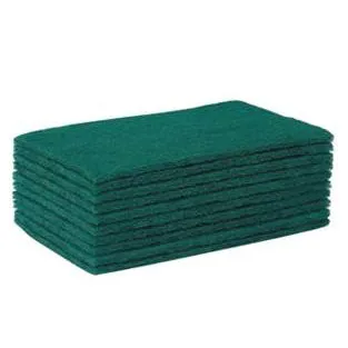 Preema Heavy Duty Green Scouring Pads 5 Pack - Case of 10