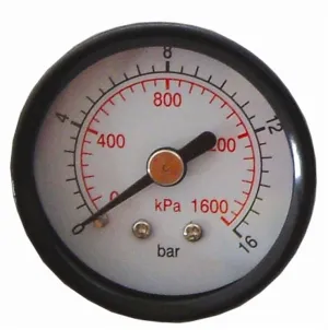 PRESSURE GAUGE 50MM REAR 1/8'