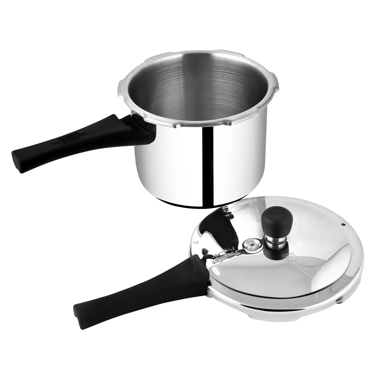 Prestige Popular Stainless Steel Outer Lid Pressure Cooker, 3 Litres, Silver