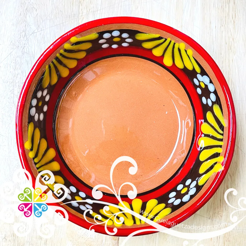 Set of 4 Plato Hondo Cerealero - Set Clay Bowl Plates