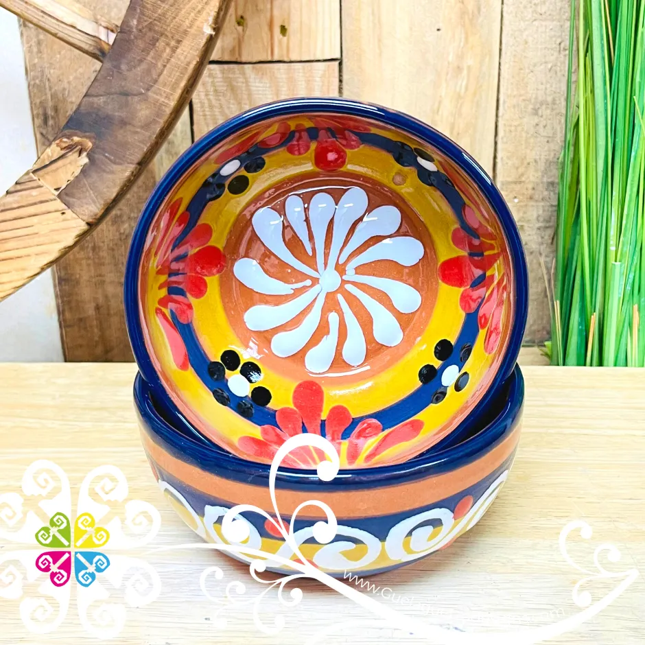 Set of 4 Plato Hondo Cerealero - Set Clay Bowl Plates