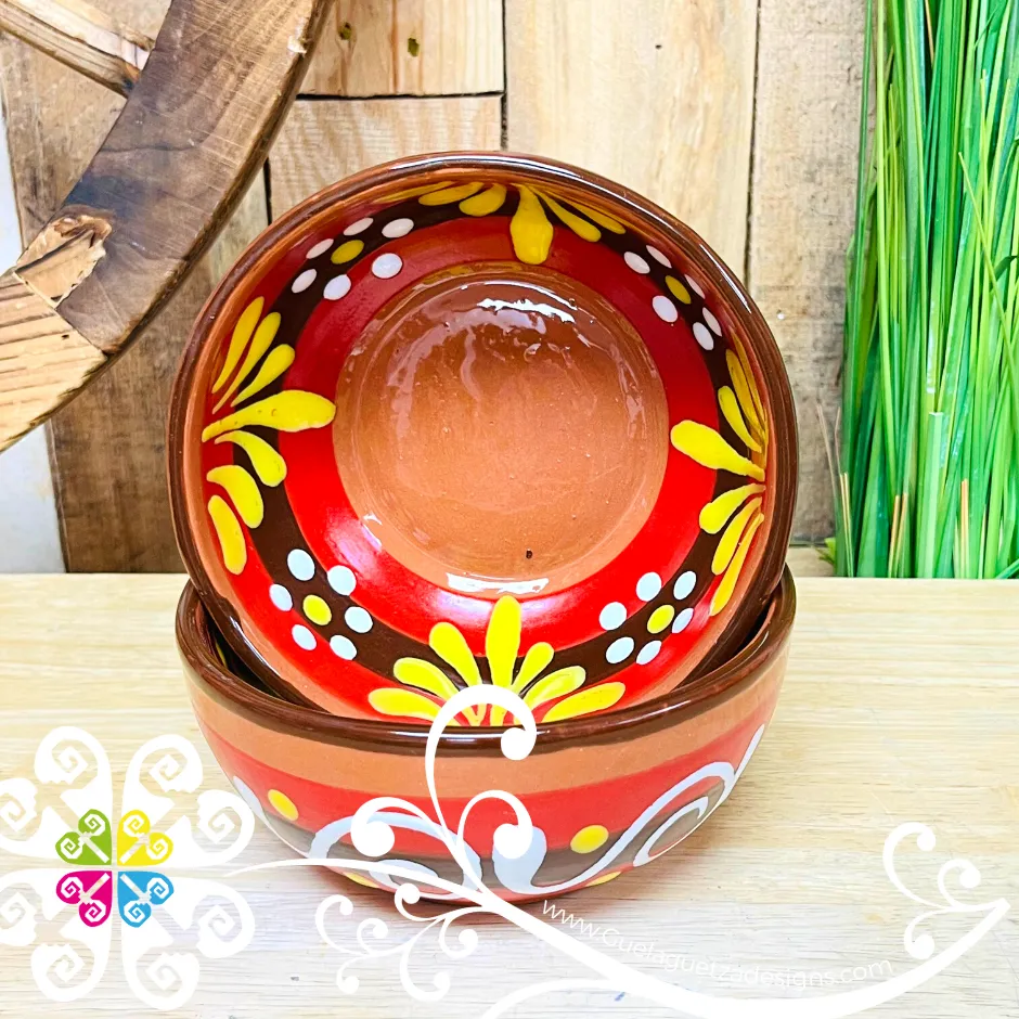Set of 4 Plato Hondo Cerealero - Set Clay Bowl Plates